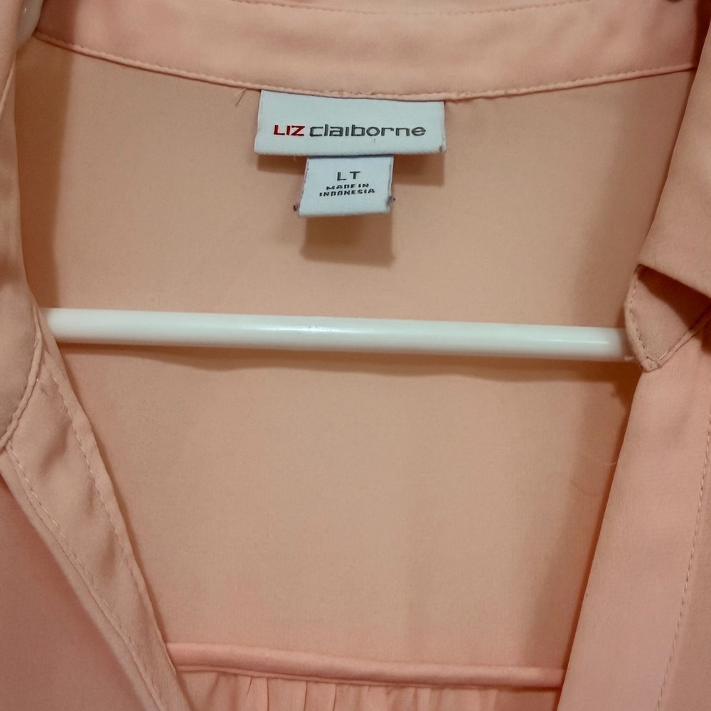 Liz Claiborne Women's Light Peach Blouse